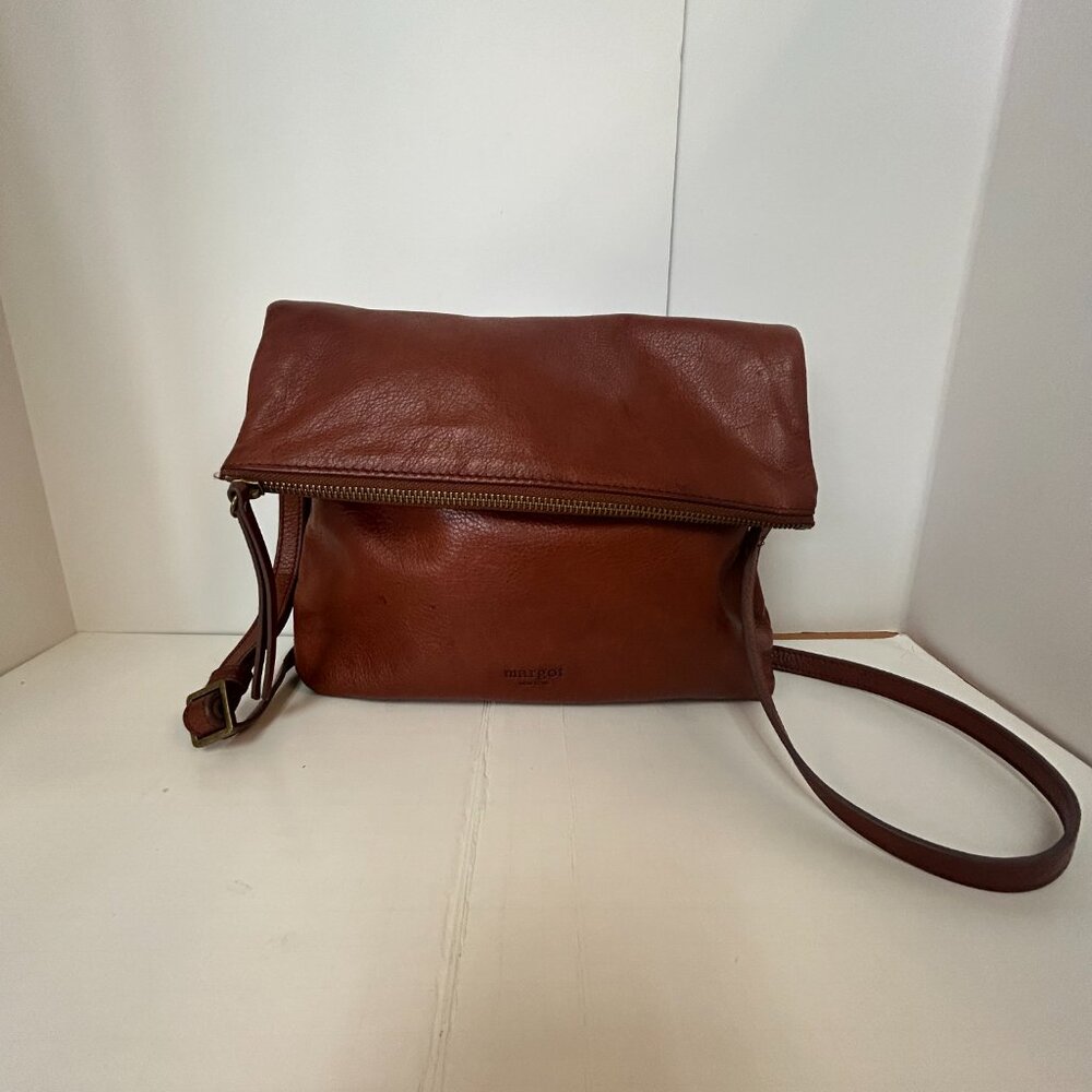 Margot New York Brown Leather Crossbody